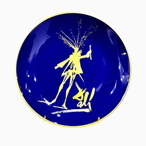 Faust - Porcelana de Limoges azul y dorado 1968