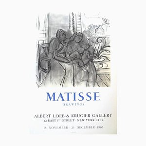 Exhibition Poster - ''Henri Matisse - Drawings - New-York'' 1967