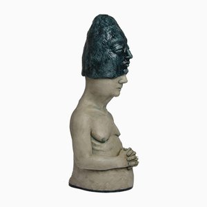 Deer Woman - Bronze - Signierte Skulptur - Francesca Dalla Benetta 2018