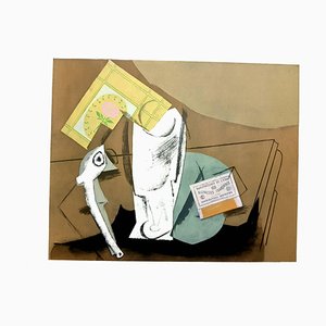 Après Pablo Picasso - Cubist Still Life - Pochoir 1962