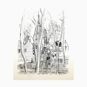 Raoul Dufy - Village - Grabado aguafuerte original 1940