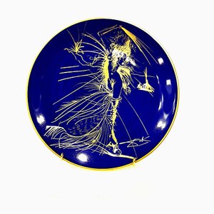Venus - Porcelana de Limoges azul y dorado 1967