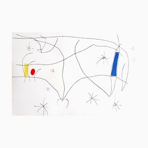 Joan Miro - L'Issue Dérobée - Original Aquatinta 1974