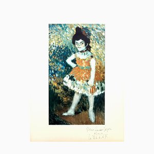 After Pablo Picasso - The Dwarf Dancer - Handsigned and Dedicated Lithograph 1966