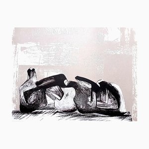 Litografia originale di Henry Moore, 1977