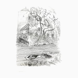 Raoul Dufy - Campagne francesa - Grabado aguafuerte original 1940