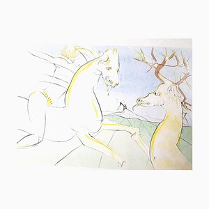 Salvador Dali - The Rider and the Deer - Gravure Signée 1974