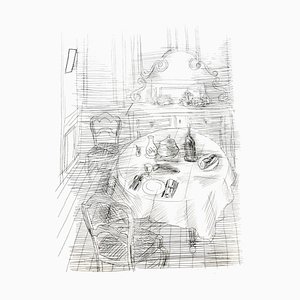 Raoul Dufy - French Dinner - Original Etching 1940