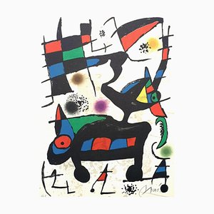 Joan Miro - Abstract Composition - Original Handsigned Lithograph 1973