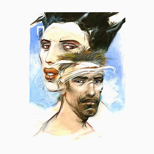 Lithographie Enki Bilal - Ulysses and Penelope - Lithographie Originale 2012