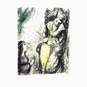 Marc Chagall - Bath-Sheba at the Feet of David - Grabado original firmado a mano, 1958