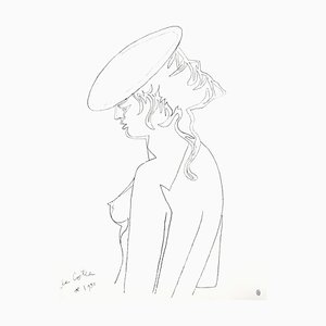 Jean Cocteau - Woman's Profile - Original Lithographie