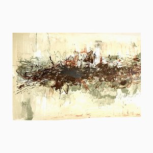 Zao Wou-ki - Originale Lithographie - Abstract Composition 1962