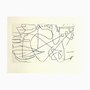 André Lanskoy - Composition - Original Etching 1960