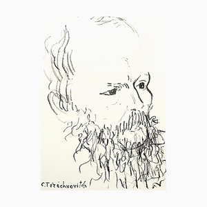 Constantin Terechkovitch - Portrait - Original Lithograph 1957