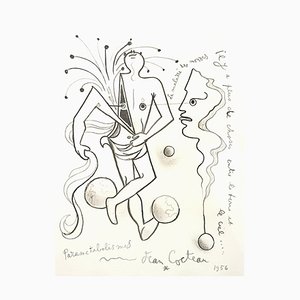 Jean Cocteau - Parametabolismes - Litografía original 1956