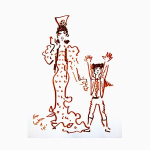 Jean Cocteau - Mother and Son - Original Lithograph 1965