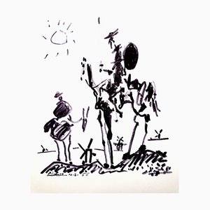 Après Pablo Picasso - Don Quixote - Lithographie 1955