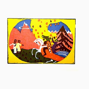 Gravure à l'Eau-Forte Wassily Kandinsky - Horse Knight - 1966