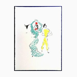 Jean Cocteau - The Flamenco Dancer - 1965 Originale Lithographie