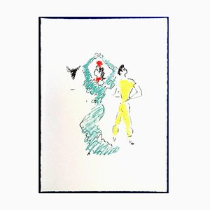 Jean Cocteau - The Flamenco Dancer - Litografía original 1961