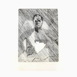 Jacques Villon - Cubist Man - Original Etching 1949