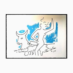 Jean Cocteau - Europe's Agriculture - Original Lithograph 1961