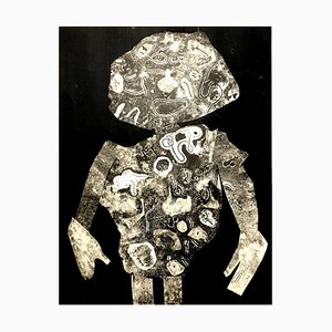 after Jean Dubuffet - Man - Pochoir 1956