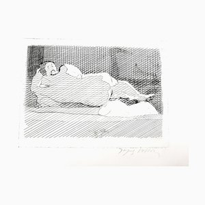 Jacques Villon - Schlafender Akt - Original Radierung Um 1950