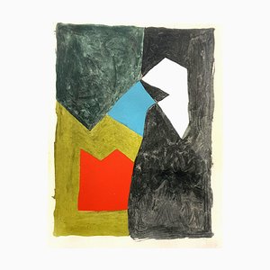 Serge Poliakoff (after) - Composition - Pochoir 1956