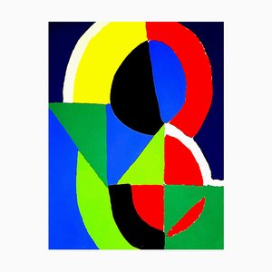 (después) Sonia Delaunay - Composition - Pochoir 1956