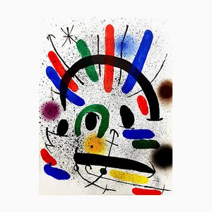 Litografía original Joan Miro - Abstract Abstract 1981