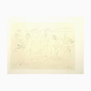 Pablo Picasso (nachher) - Badegäste - Lithografie 1946