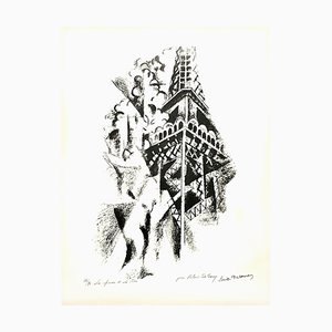 (after) Robert Delaunay - La Femme et la Tour - Handsigned Lithograph Circa 1960
