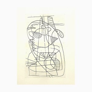 André Lanskoy - Composition - Grabado Original 1960