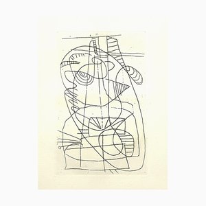 André Lanskoy - Composition - Original Etching 1960