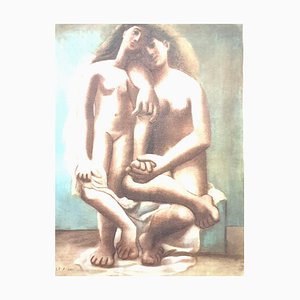 Litografia Pablo Picasso (after) - Two Nudes 1946