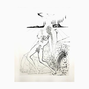 Salvador Dali - Nude at the Fountain - Original Etching 1967