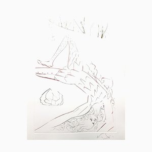 Acquaforte Salvador Dalí - Tristan Wounded - Original, 1970