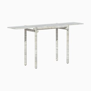 Original Ocean Travertine Console by Clement Brazille