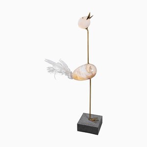 Crane, Unique Floor Lamp Sculpture, Ludovic Clément d’armont
