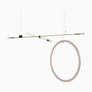 Sculptural Brass Light Pendant, Equilibrum by Periclis Frementitis