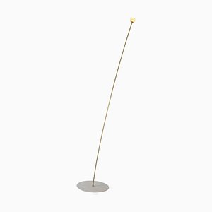 Sculptural Brass Floor Lamp, ''My Queen'' by Periclis Frementitis