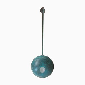 Oyster Brass Turquoise Sconce, Carla Baz