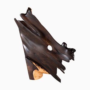 Einzigartige Tropenholz Skulptur von Jörg Pietschmann signiert