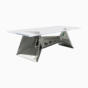 Crystal Table in Stainless Steel, Zieta