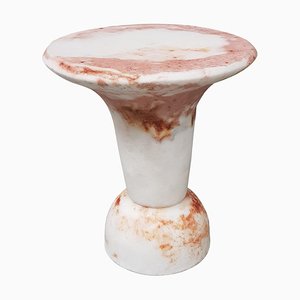 Unique Red Marbled Salts Guéridon, Roxane Lahidji