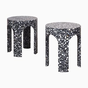Pair of Side Tables, Loggia Terrazzo, Set of 2