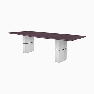 Frédéric Saulou, Unique Dining Table in Purple Slate