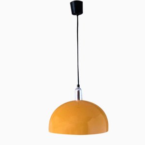 Vintage Ocher Yellow Ceiling Lamp